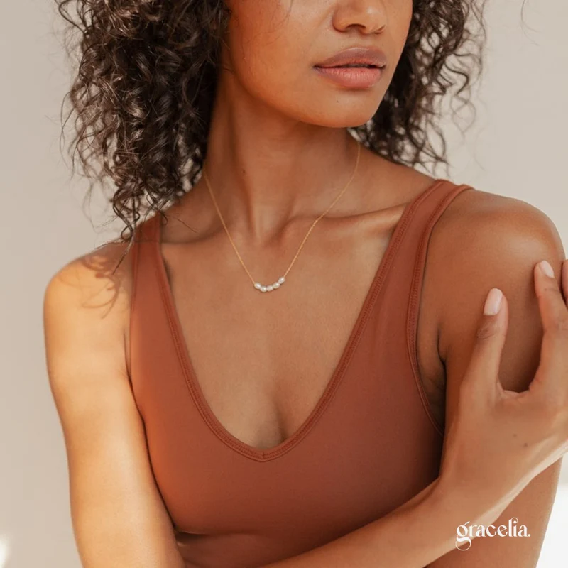 Moonlight Whisper Pearl Necklace: A Luminous Reminder of Your Inner Beauty! - Second Image